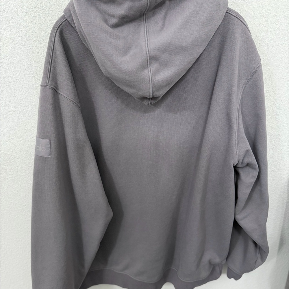 ALO Yoga | Renown Heavyweight Hoodie | Fog | Unisex (L) - Picture 2 of 5